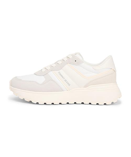 Tommy Hilfiger New Collar Cleat Leather Runner - White (T52G0Ars150Jt1P06)