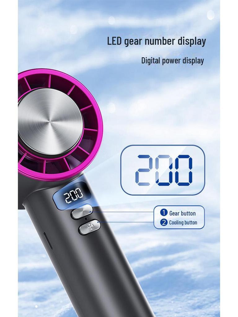 Remax Ultra-High Speed Handheld Fan with Powerful Wind Force
