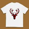Merry Christmas Buffalo Plaid Deer Head Kids T Shirt Christmas Top