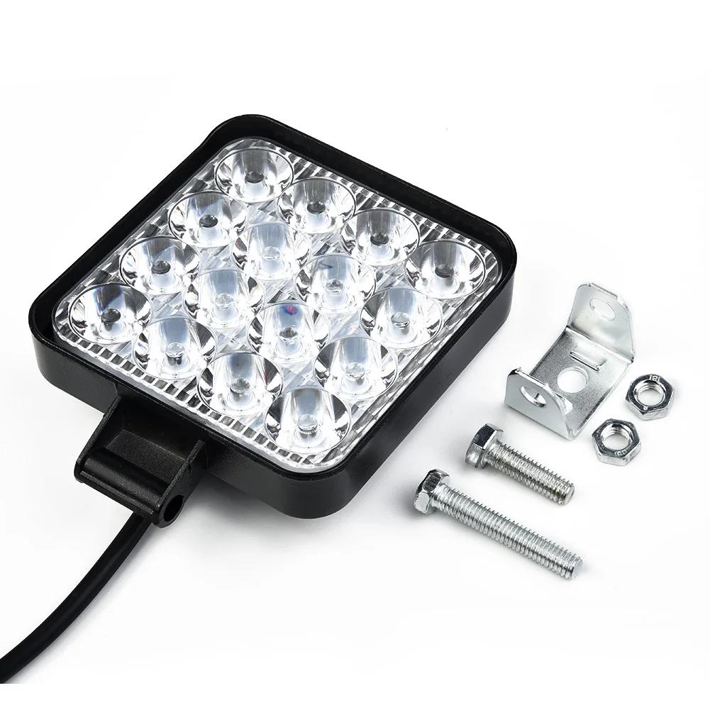 12V 24V LED Light Bar 48W 6000K Mini LED Work Light Off Road Spotlight For Jeep Truck Waterproof Car SUV ATV LED Headlights