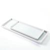 Countertop Ceramic White Rectangular Sink Organizer Storage Plate Storage Holder Vanity Tray