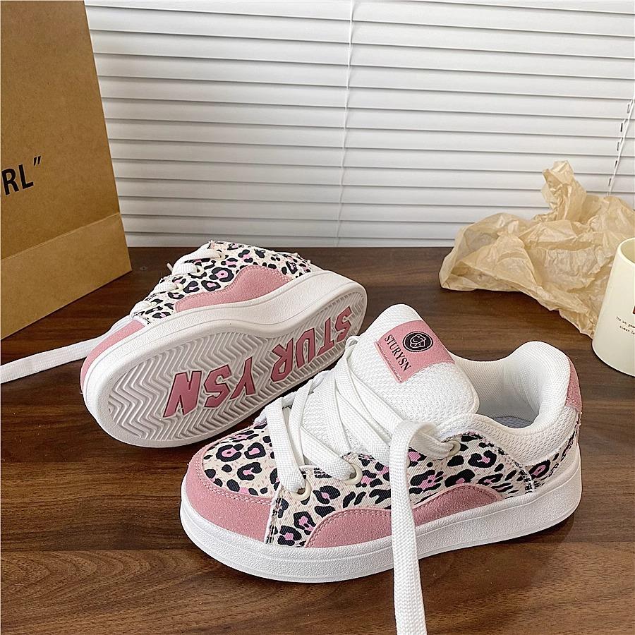 

Леопардовый принт, модные универсальные спортивные повседневные кеды 37