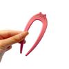 Cartoon Cat Pattern Hair Fork U-Shaped Hair Ornament New Hairpin  Gift