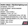 Конструктор пластиковый Cobi Historical Collection Great War Mark I Male COBI-2993