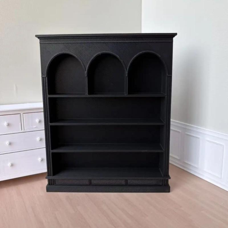 Multiuse Modern Display Shelf Model Figurine Miniature Furniture For 1:12 Scale Doll House Living Room Scene Settings