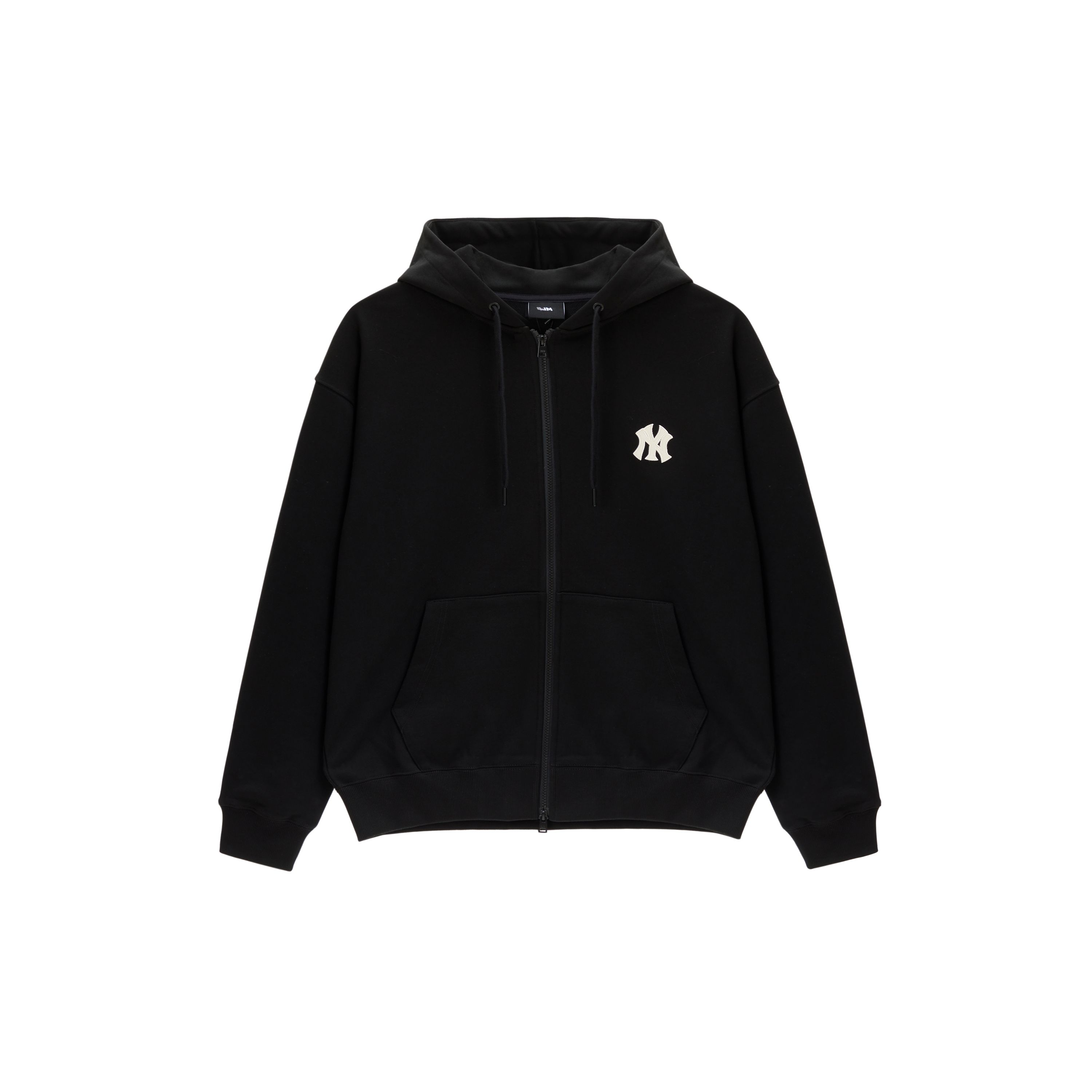 MLB New York Yankees FW23 Kapuzenjacke mit Kordelzug Buchstabendruck Langarm Reißverschluss Jacke Sweatshirt Unisex Jacken Schwarz 3ATRB0134-50BKS S black