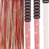 Yousheng 6Pcs Tinsel Hair Clips Easy To Install Remove Chic Look Anywhere Multicolor High Temperature Fiber Tinsel Hair