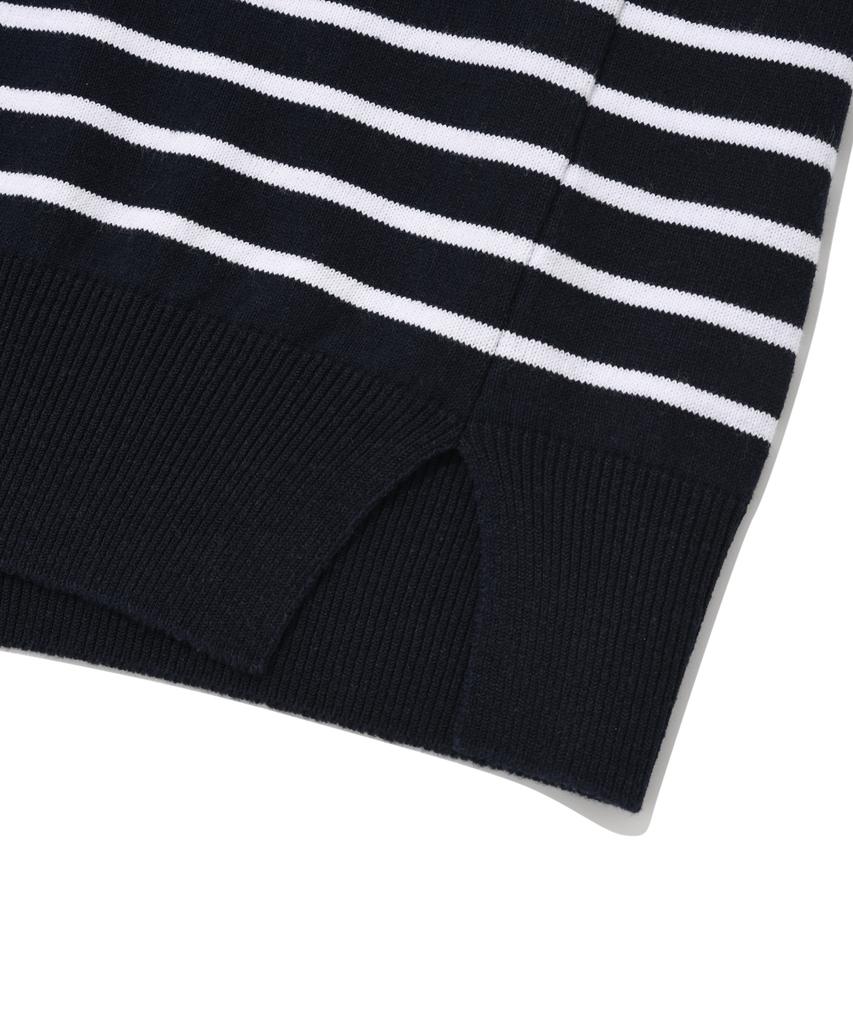 COVERNAT Basic Collared Knit Navy