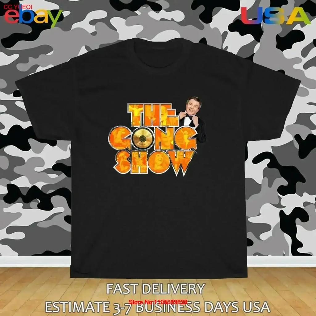 The Gong Show TV Game Logo Mens T Shirt American Size Vintage Washed Designer Clothes Stretched Stylish Soft Casual Vintage