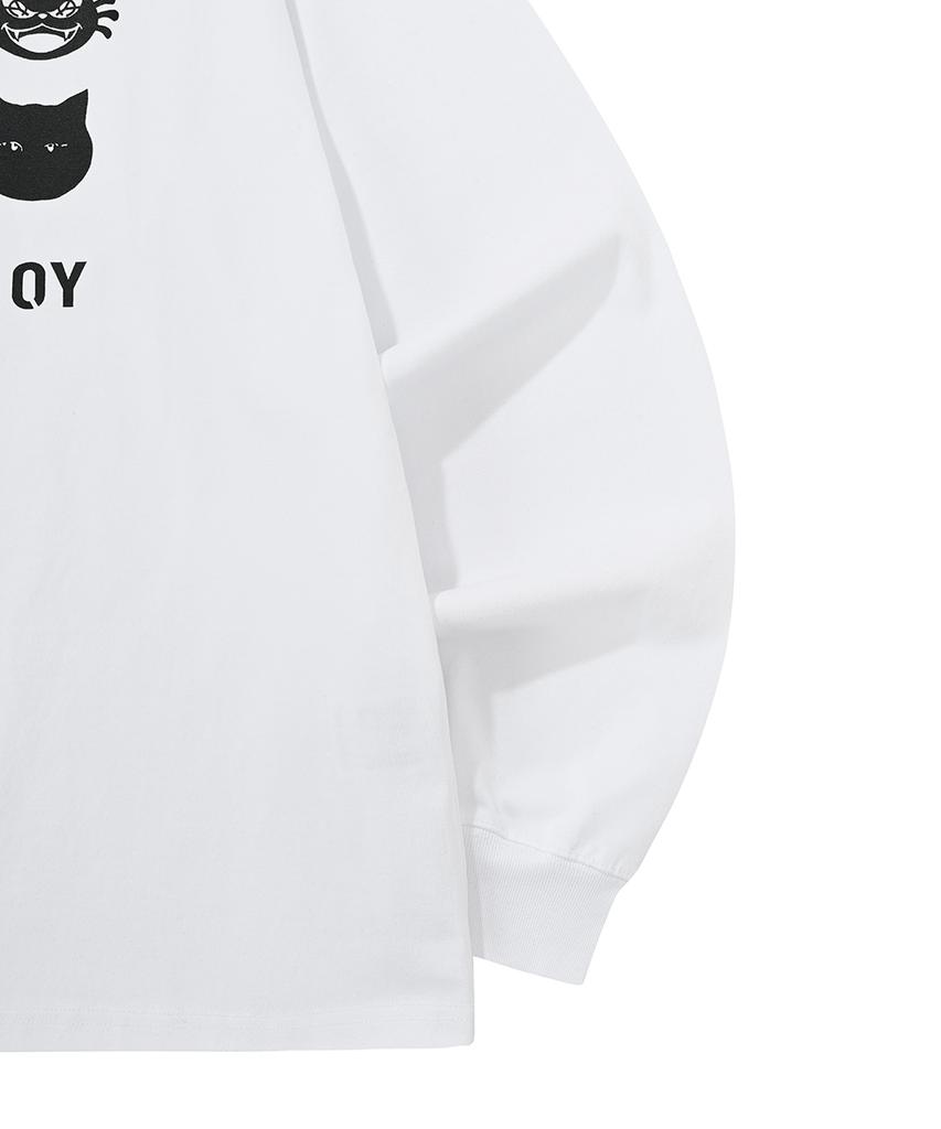 OHY Emotion Cat Long Sleeve - White