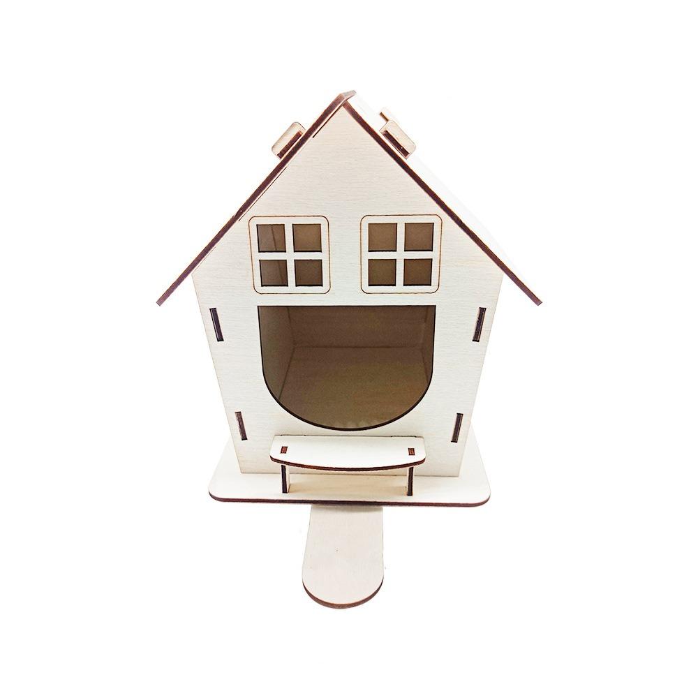 

Прочная кормушка для птиц Деревянный скворечник Инструмент для разведения птиц Клетка для птиц Белка Style 4