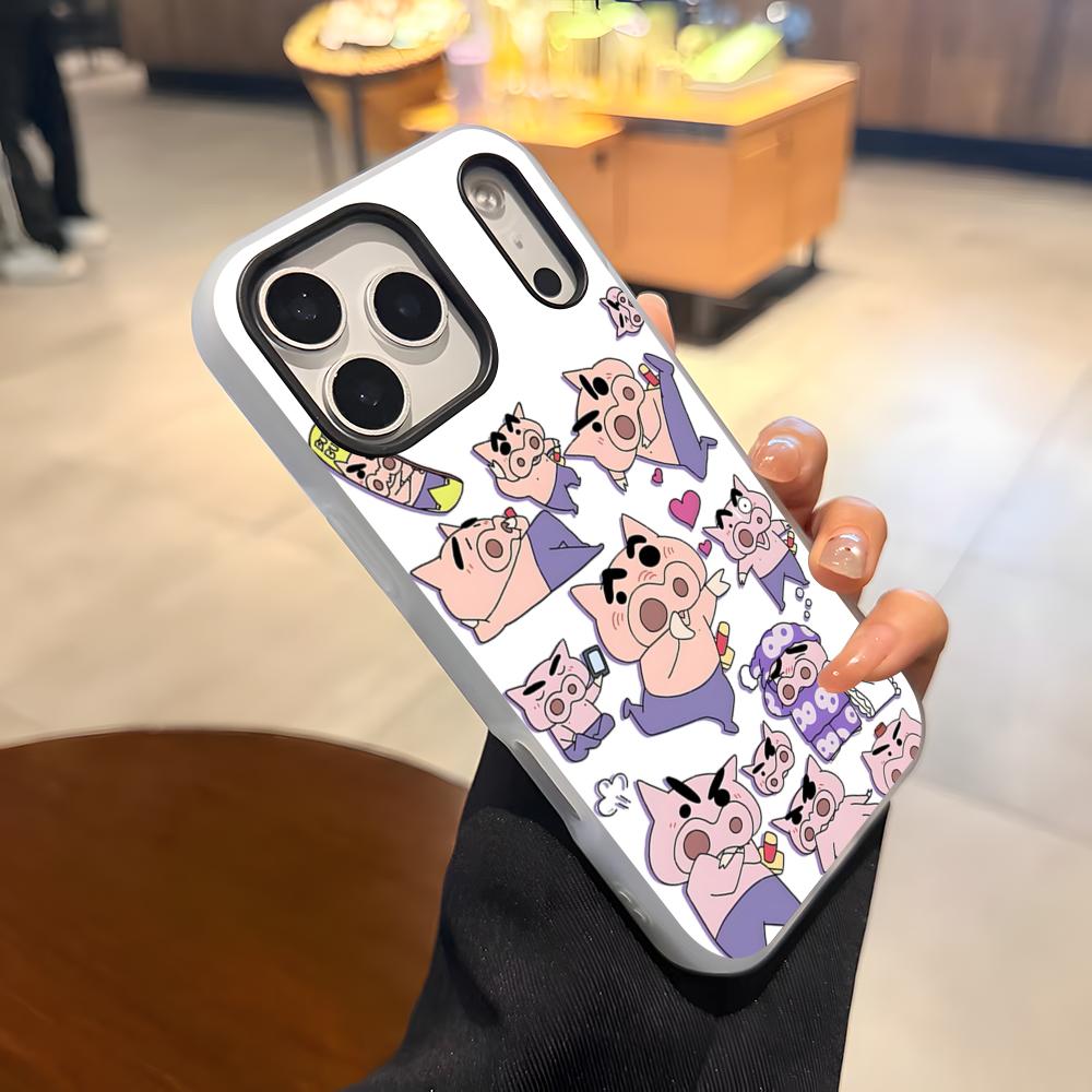 Anime Buriburizaemon Pig Phone Case For IPhone 17 Air 16 E 15 14 Plus 13 12 11 Pro Max Jelly 2 In 1 Protective Case