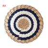Halm Runde veggdekorasjonsanheng Kreativ retro etnisk bakgrunn Veggdekor i marokkansk stil Håndvevde oppheng Diameter 20/25/30 cm