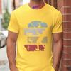 Vintage Fishing Men's T-Shirts Retro Color Block Fisherman Silhouette Graphic Tees Casual Short Sleeve Tops Oversized Clothing