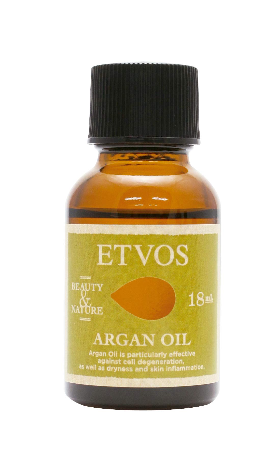 

ETVOS Argan Oil 18ml, Additive-Free, Moisturizing Beauty Oil for Massage, Face, Nails, Hair, and the Whole Body