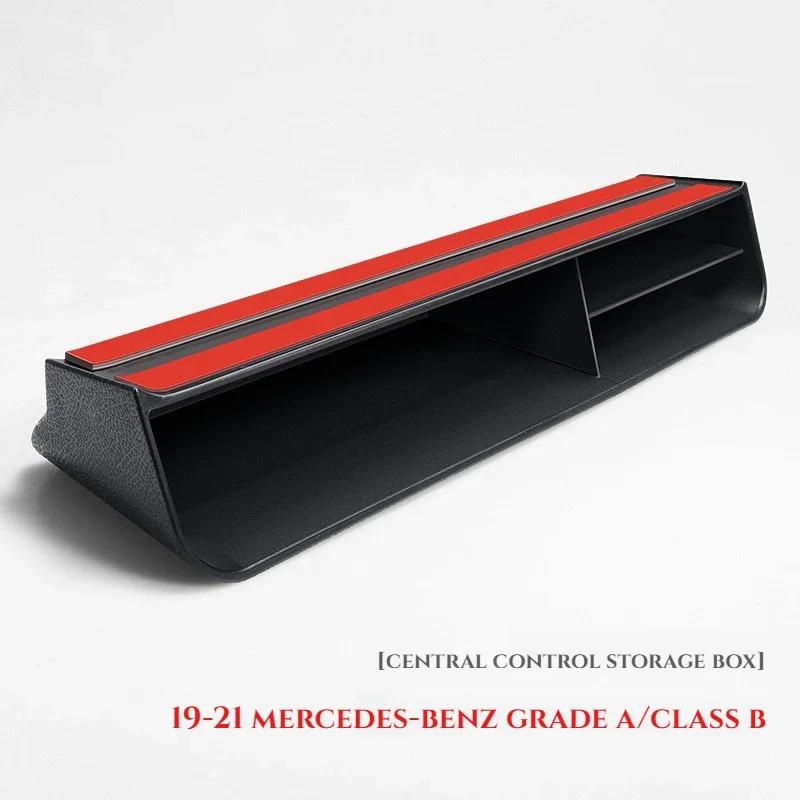 Car Central Control Storage Box for Mercedes Benz A B CLA GLB GLA GLE Class W177 W247 C118 X247 H247 W167 EQA EQB 2020-2025 Trim