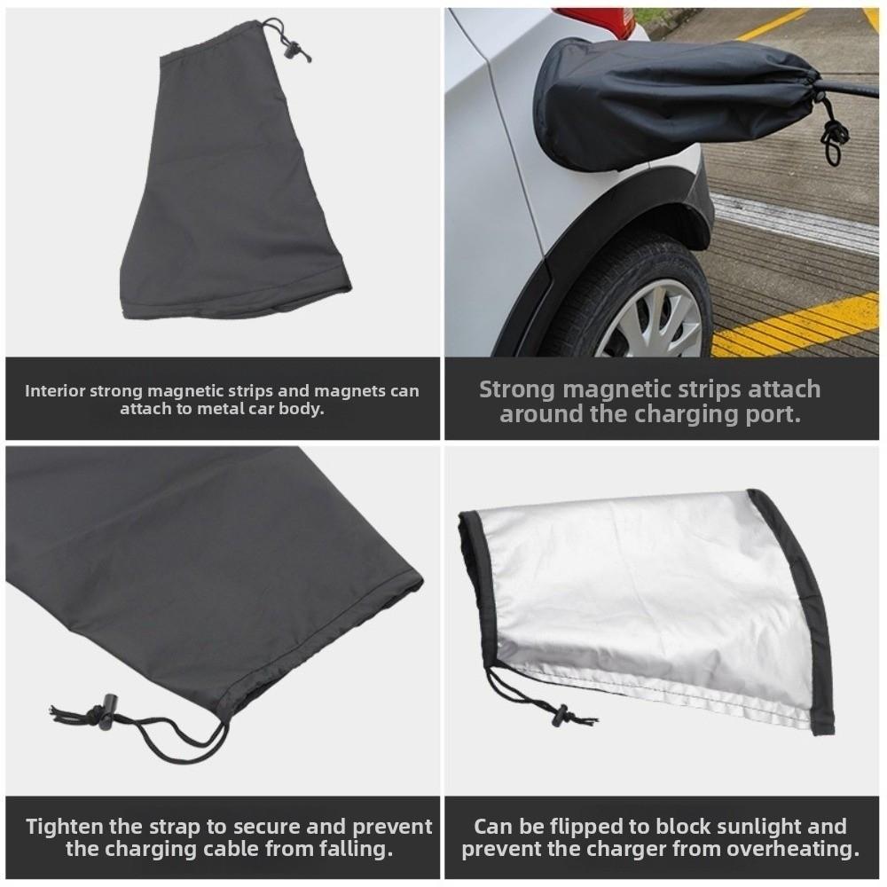 Universal EV Charger Plug Port Cover Electric Vehicle Charger Port Cover All-Weather Use