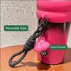 with Retractable Straw Insulated Cup 710ml Coffee Mug New Water Bottle  Outdoor Hiking