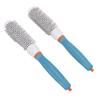 2pcs Ceramic Round Hair Brush Aluminum Tube Heat Resist Styling Hair Brush with Nylon Teeth