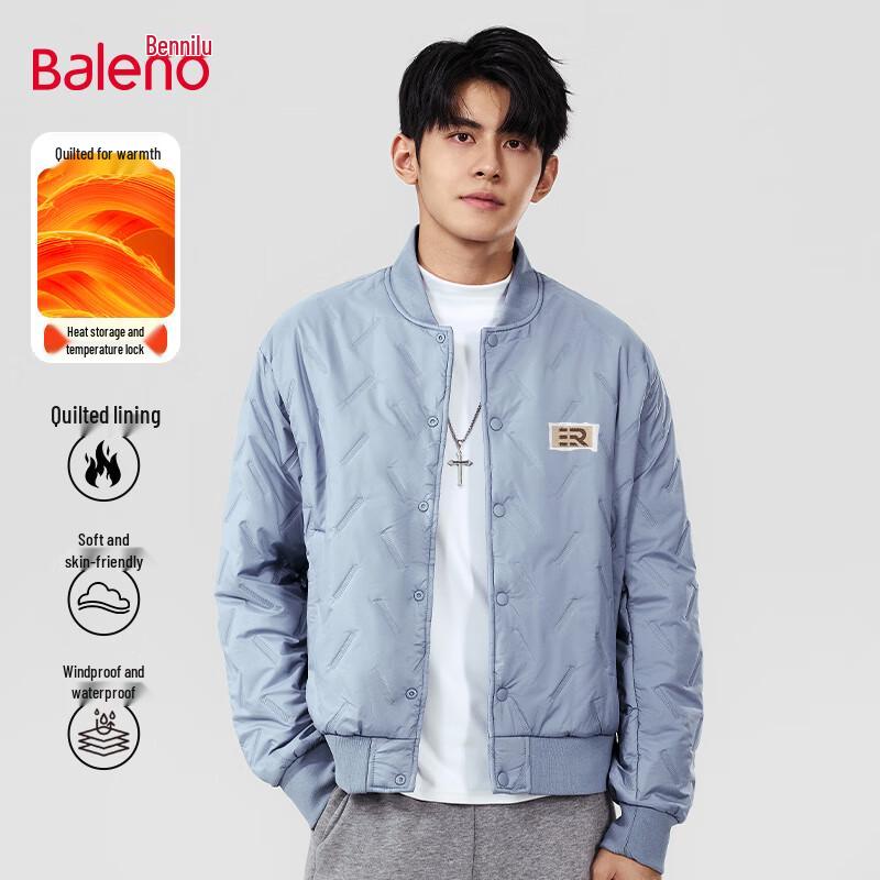 

Baleno Men s 2025 Winter Baseball Collar Padded Jacket L