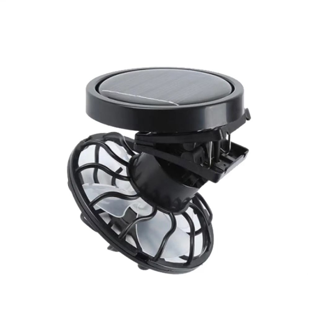 Clip-On Mini Solar Fan Handsfree Small Air Cooler Lightweight Outdoor Solar Fan Summer