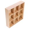 1pc Wooden Divided Storage Box Tea Bag Food Container Compartment Snack Candy Box Dried Fruit Serving Tray Sugar Packet Holder