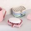 Silicone Soap Dish For Bathroom Self Draining Soap Bar Holder Kitchen Sink Soap Dish Sponge Drain Portable Soaps Dishes Rack