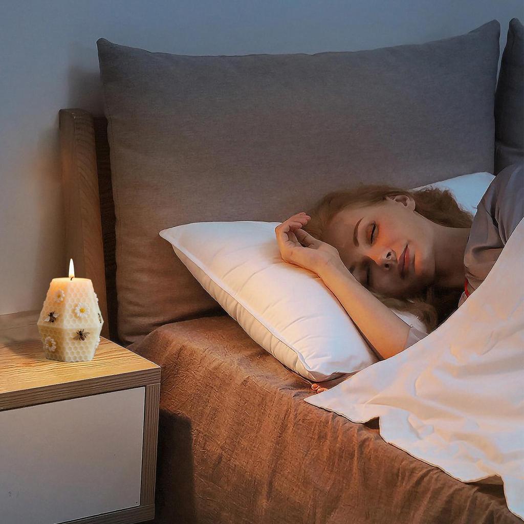 Cylinder Candle Mold Realistic Flexible Easy Release Beehive Shape Cylinder Candle Mold For Adults Beginners Professionals Boys