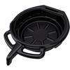 15L Oil Drain Pan with Pour Spout Black Anti Splash Oil Drip Catcher Container for Car Motorcycle Truck