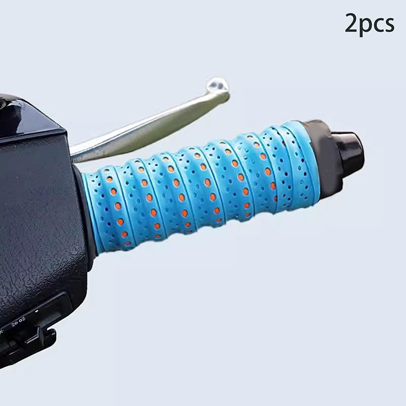 

1 пара антивибрационной ленты, прочные защитные ремни, лента для руля мотоцикла, лента для руля шоссейного велосипеда, дышащая лента против царапин синий