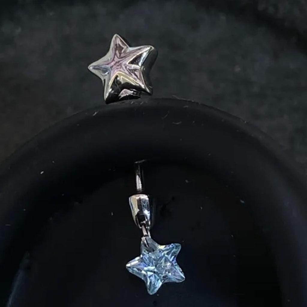 Star Wand Zircon Studs Earrings Stylish Star Wand Zircon Earrings Ear Studs Accessory for Trendy Young Women