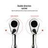 1/4" 72-Tooth Mini Ratchet Wrench, Bi-directional Quick Release Hex Socket for Fast Repairs