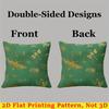 Insects Square Jacquard Pillow Cover for Sofa Office Waist Cushion Cover Home Decorative Pillowcase