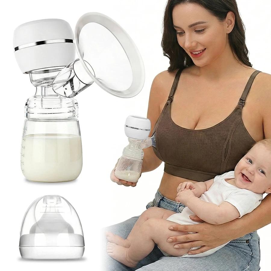 Tiralatte Elettrico con Schermo LED Estrattore di Latte per l'Allattamento Basso Rumore con Biberon da 180ml Senza BPA