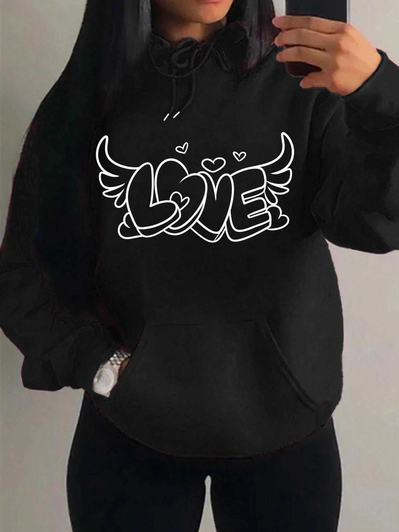 

Мужской и женский принт большого размера, свободный крой, повседневный, мягкий, удобный и дышащий, худи-пуловер для активного отдыха M