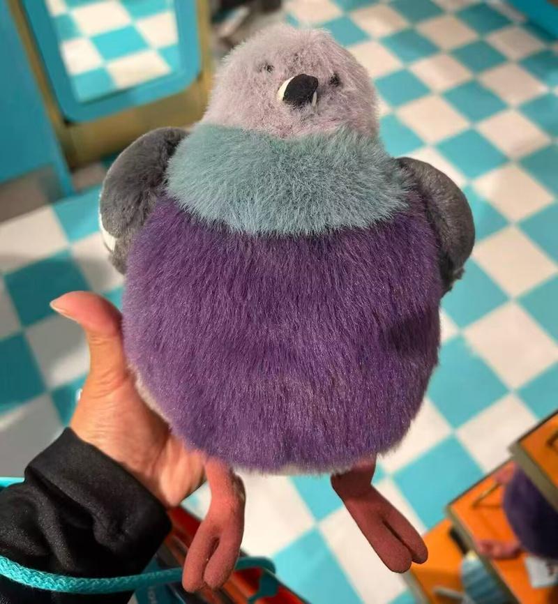 Kawaii Fat Pigeon Plush Toy Cartoon Cuddly Bird Doll Xmas Gift Doll Adorably Stuffed Animal Birthday Gifts Girl