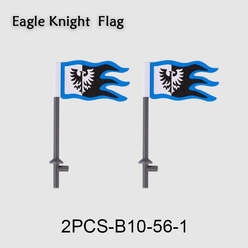 Medieval Military Flag Series War Castle Knight Soldier Warrior Accessories Building Blocks Ancient Holy Rome Bricks Toys Gifts