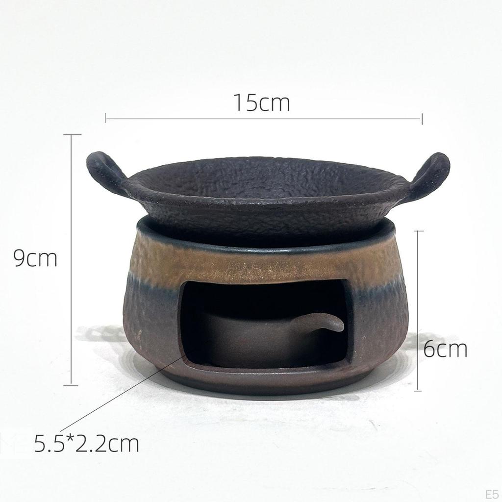 Ceramic Tea Burner Sturdy Premium for Home Office Use Professional Easy To Portable