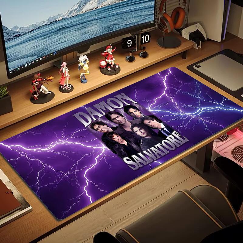 Damon Salvatore Color Mouse Pad Large Gaming Table Cushion Non-slip Laptop Tablet Big Mousepad XXL Mat Mini PC Playmat With Lock edge