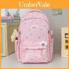 Nylon Student Backpack With Star Badge And Pendant For Casual Travel And School Use