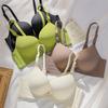 Nahtloser BH für Damen BH mit Knopf vorne BH mit Push-up-Effekt für Damen Träger Atmungsaktiver rückenfreier BH Weste