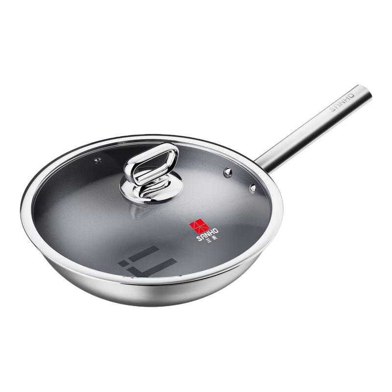 

Sanhe Pure Titanium Wok with Visible Lid