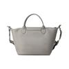 Longchamp Le Pliage Xtra 25 Snap Zipper Closure Leather Shoulder Crossbody Handbag Small Women Handbags Dove-Gray 1512987P55