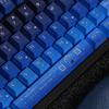 Starry Sky Keycaps·Starry Night Corridor·Night Tour·Dark Blue Gradient Pbt Cherry 139Keys Blue Gradient Purple Dream Keycaps