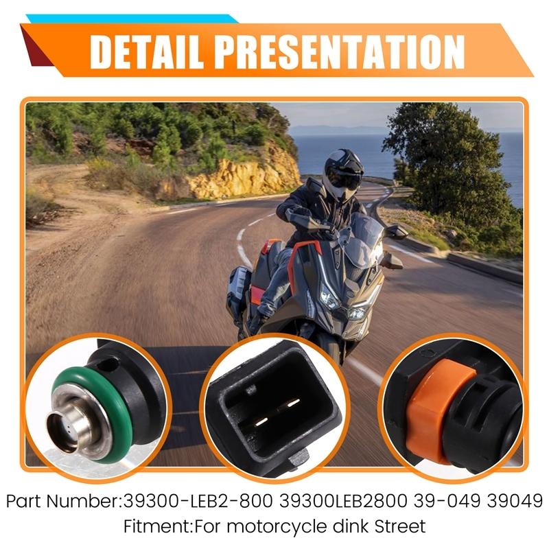 Inyector de Combustible para Motocicleta 39300-LEB2-800 39300LEB2800 39-049 39049 Para Kymco Dink Street