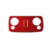 2Pcs Red Carbon Fiber Inner Reading Light Lamp Panel Trim For Ford Mustang 05-09