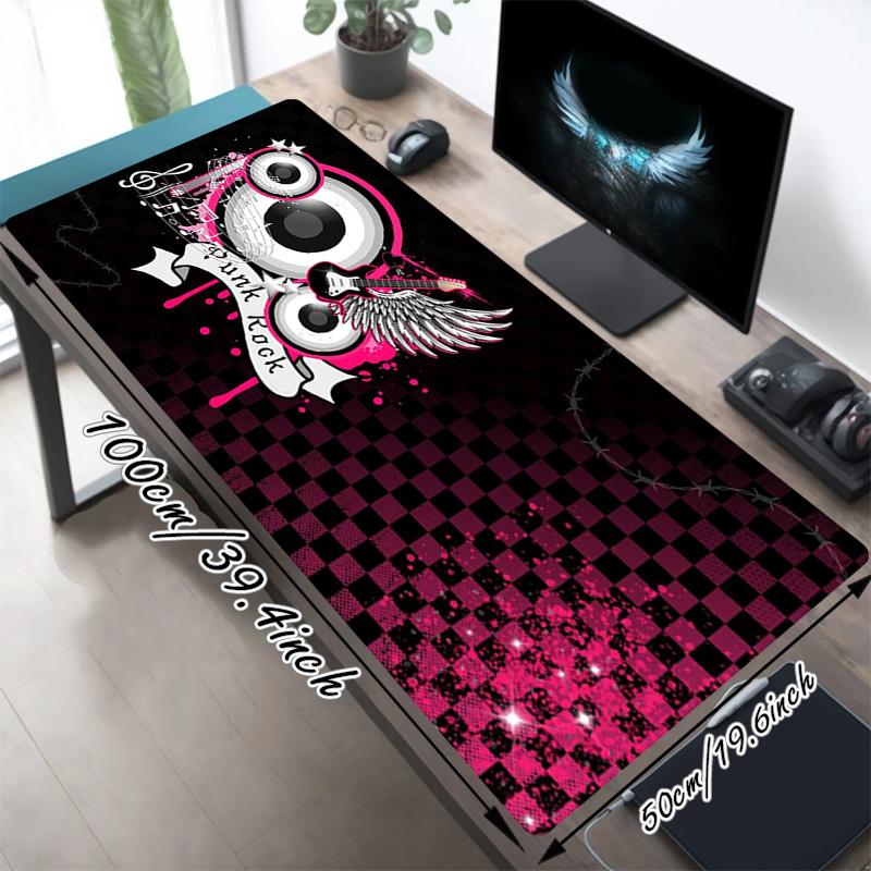 Игровой коврик для мыши Punk Rock XL, нескользящая резиновая основа, прошитый край, водостойкий коврик для стола для ПК, ноутбука, геймера, офиса, компьютерные аксессуары C929745