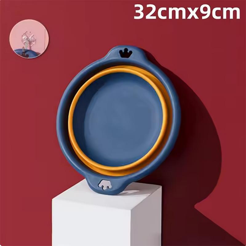 Portable Foldable Plastic Laundry Basin Travel Wash Basin Safe Durable for Bathroom Household Use