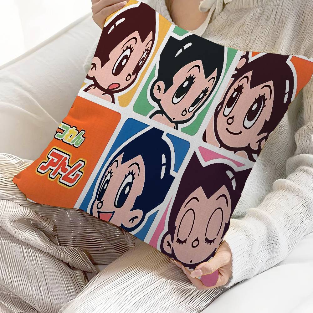 A-Astro Boy Anime Cushion Cover Car Throw Pillow Case For Sofa Car Christmas Gift 40x40cm 45x45cm