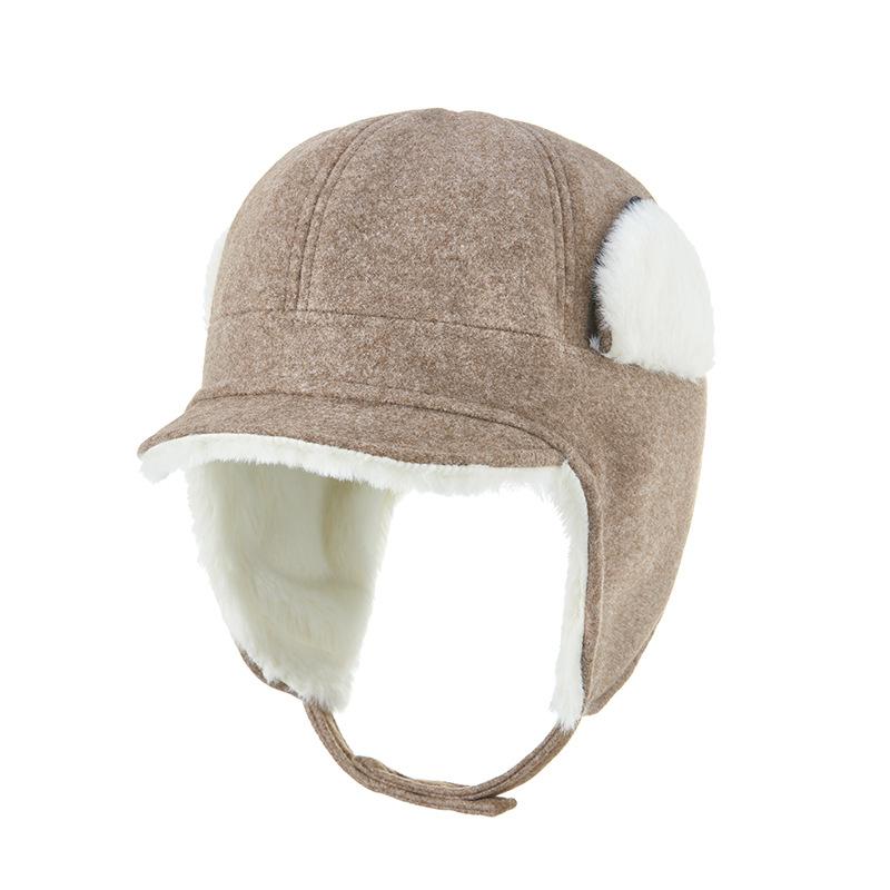 Winter hat women's autumn and winter warm, antifreeze and cold, ear protection, fluffy hat, snow ski hat